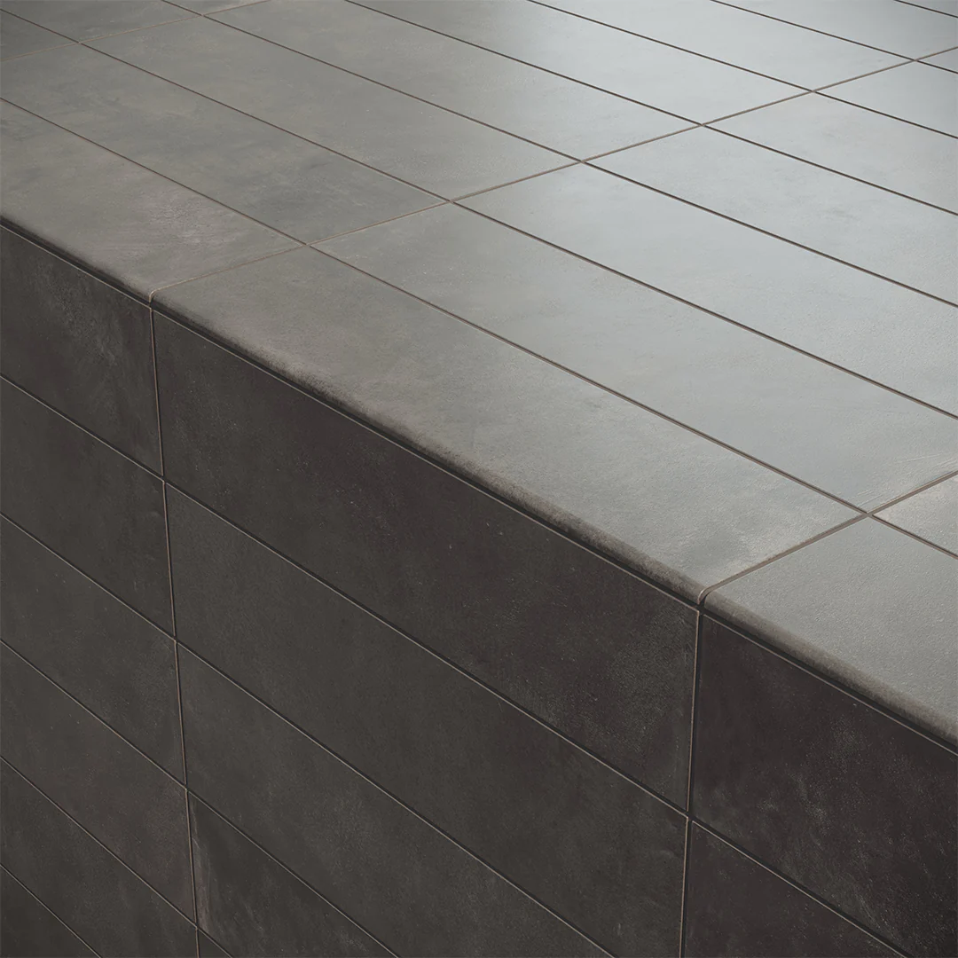 Bayshore Moka Bullnose, 3" x 12" - Porcelain Trim Tile - Image 2