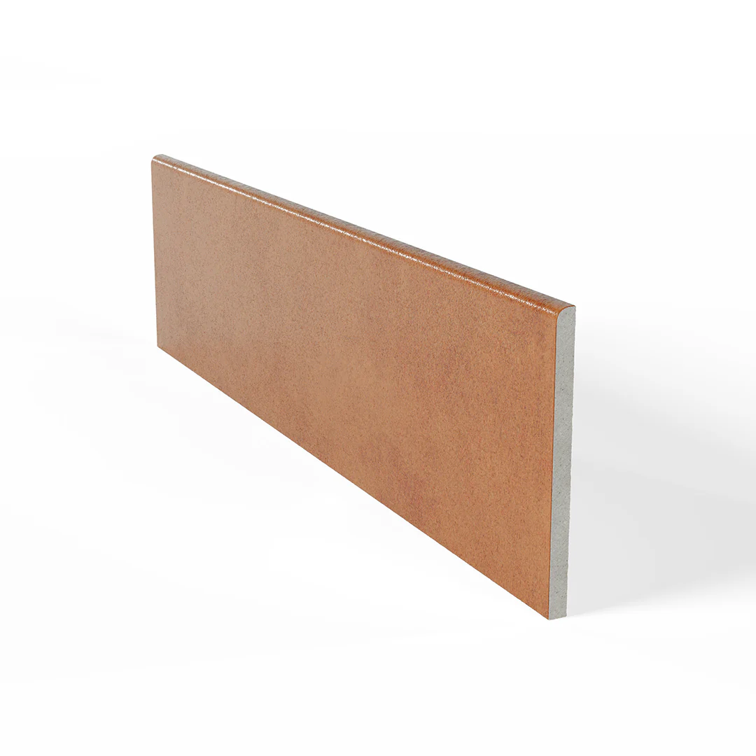 Bayshore Terracotta Bullnose, 3" x 12" - Porcelain Trim Tile - Image 4