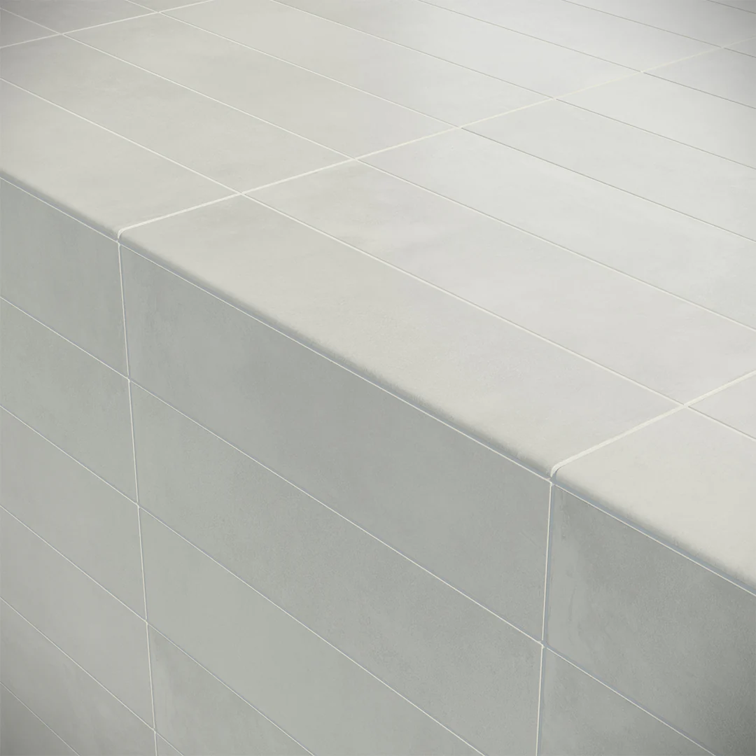 Bayshore Whisper Bullnose, 3" x 12" - Porcelain Trim Tile - Image 2