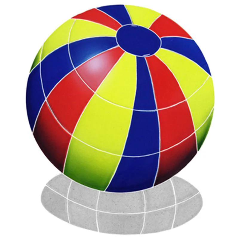 DG Beach Ball Multi Color w/Shadow - Pool Mosaic