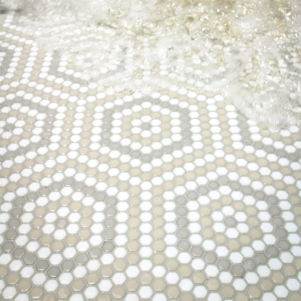 Belfort Country, Hexagon Mosaic - Glass Tile - Image 3