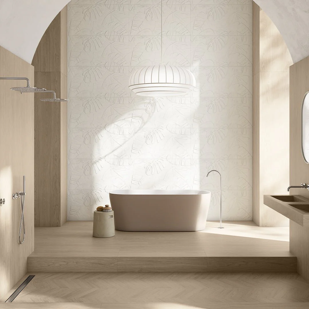 Bellagio White Lecco Deco, 24" x 48" - Ceramic Tile - Image 5