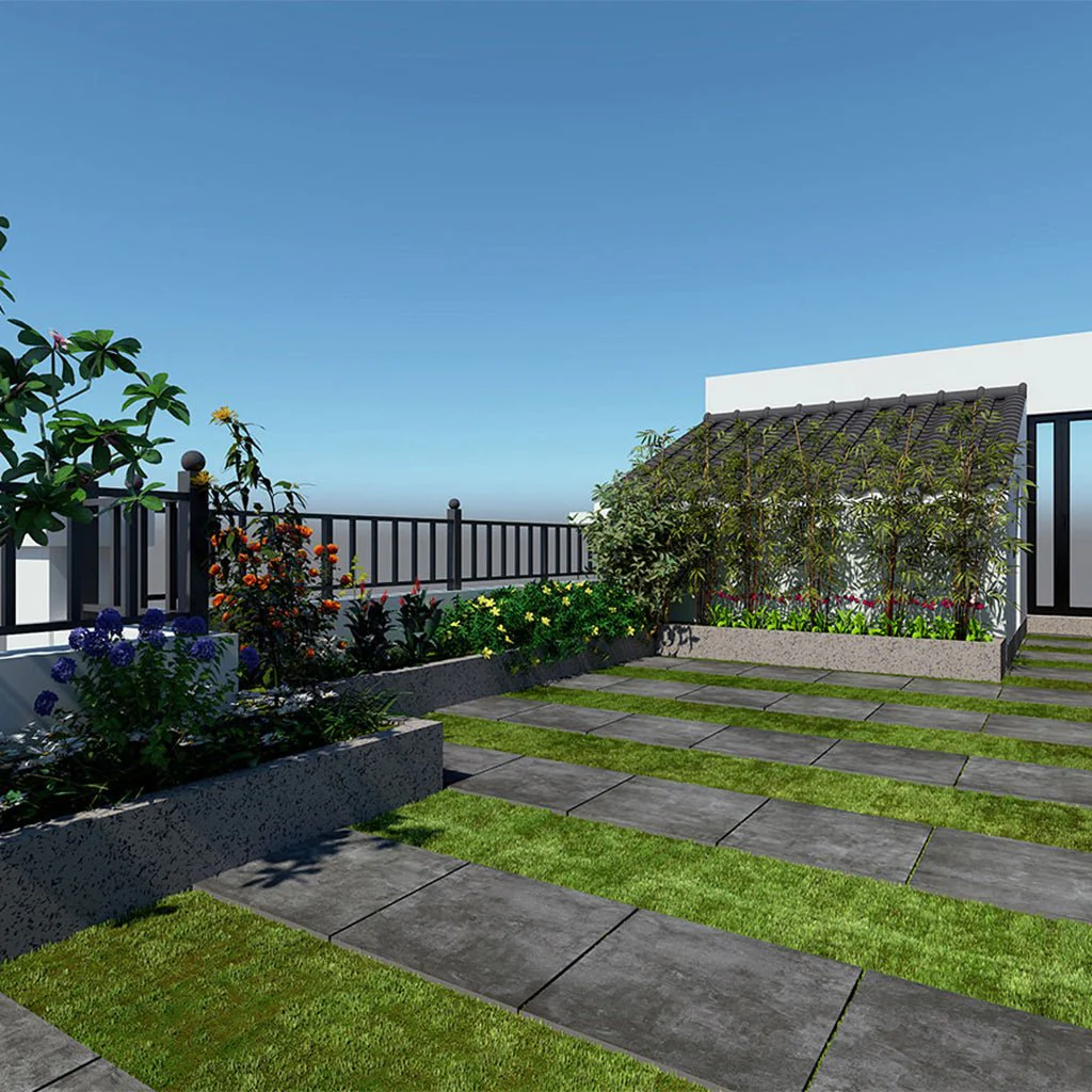 Beton Anthracite, 24" x 24" - 2CM Outdoor Porcelain Paver - Image 2