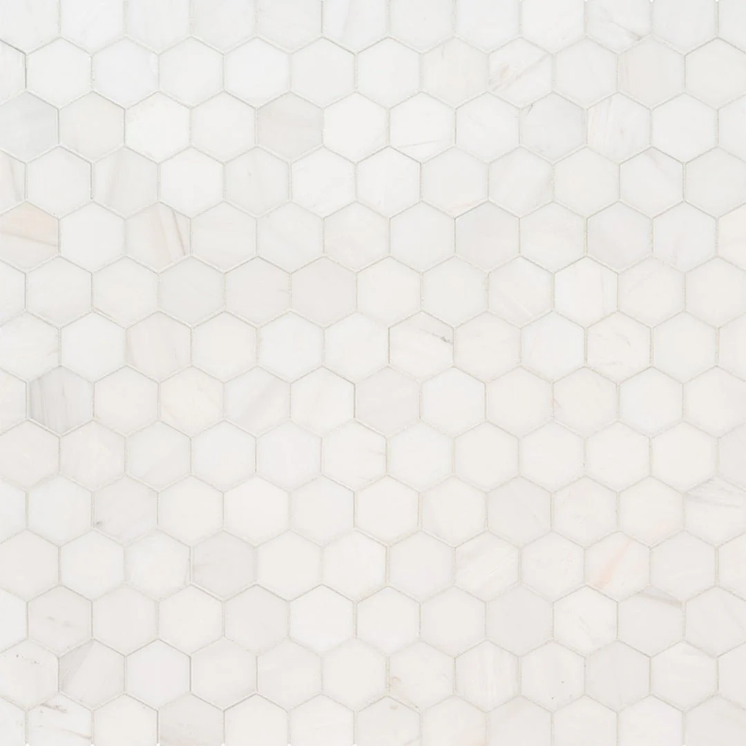 Bianco Dolomite 2" Hexagon Mosaic - Stone Tile - Image 3