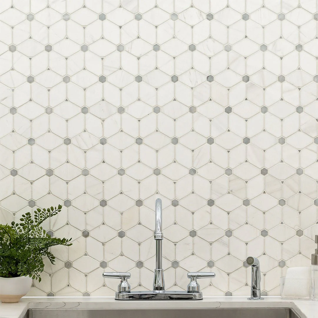 Bianco Dolomite Cecily Grigio - Stone Tile - Image 4