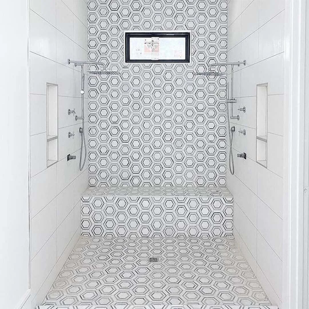 Bianco Dolomite Georama Grigio - Stone Tile - Image 2