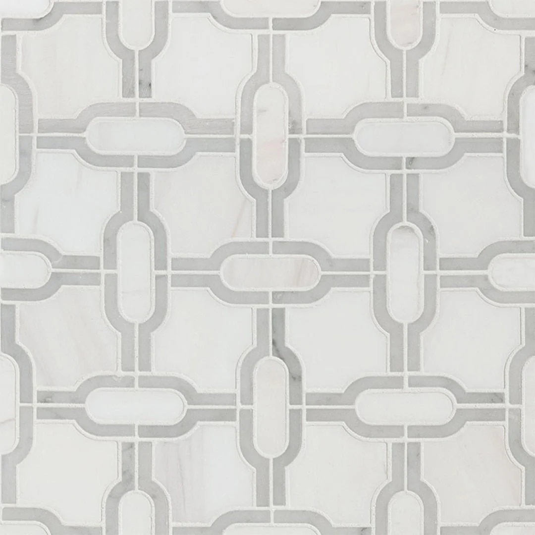 Bianco Dolomite Gridwork - Stone Tile