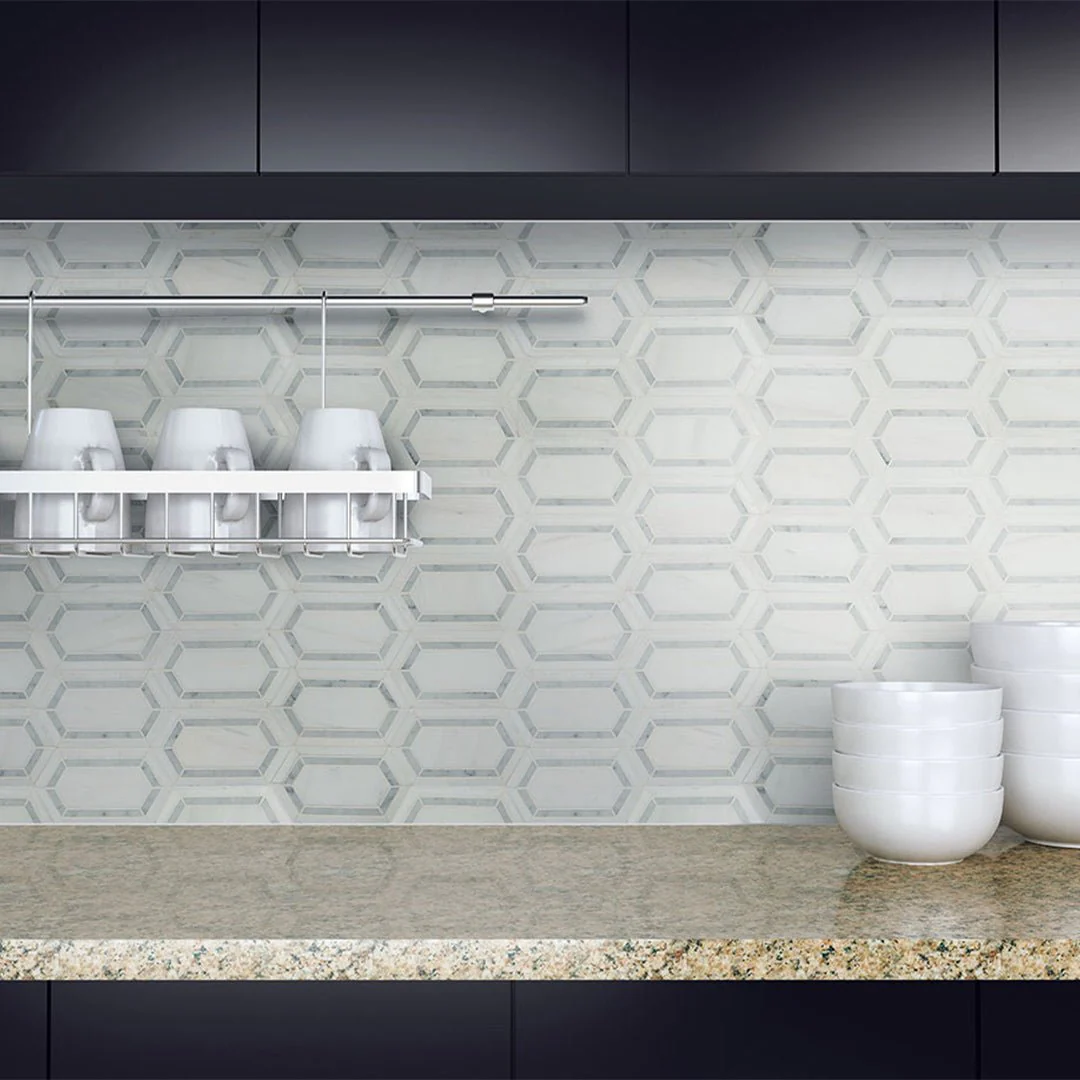 Bianco Dolomite Pavilion Picket - Stone Tile - Image 2