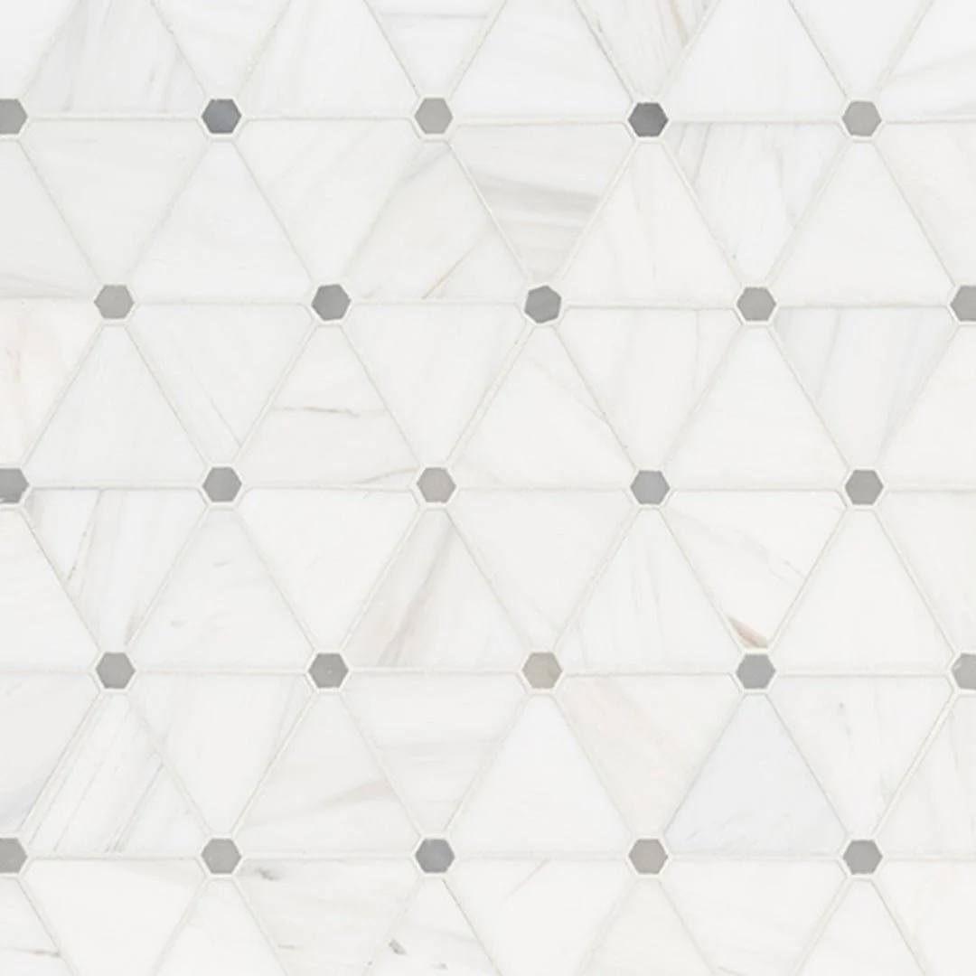 Bianco Dolomite Pinwheel - Stone Tile
