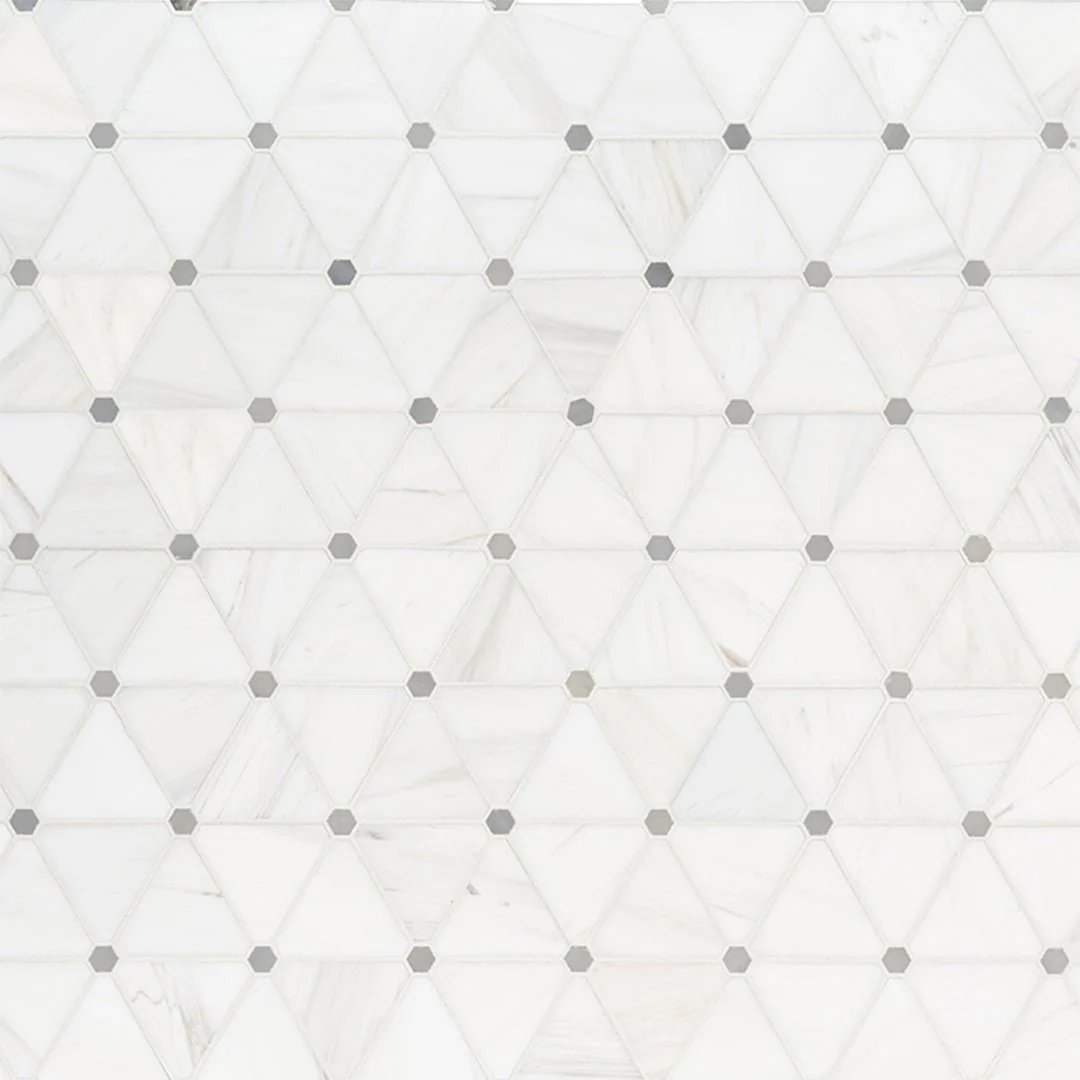 Bianco Dolomite Pinwheel - Stone Tile - Image 5