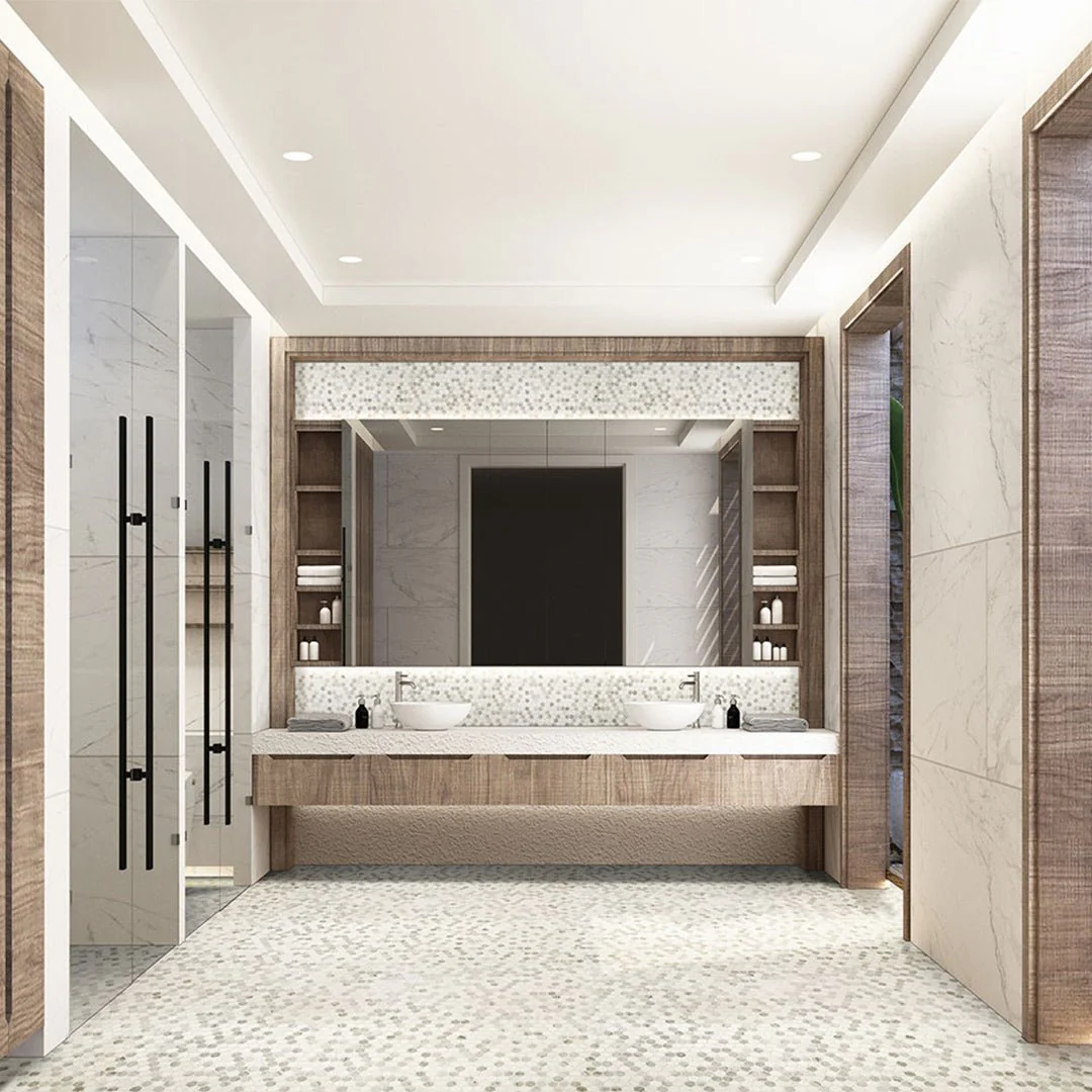 Bianco Dolomite Tibi, Hexagon Mosaic - Stone Tile - Image 4