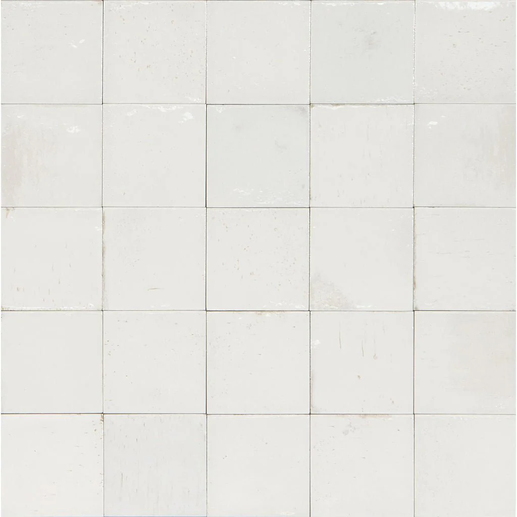Bianco Glossy, 4" x 4" - Porcelain Tile