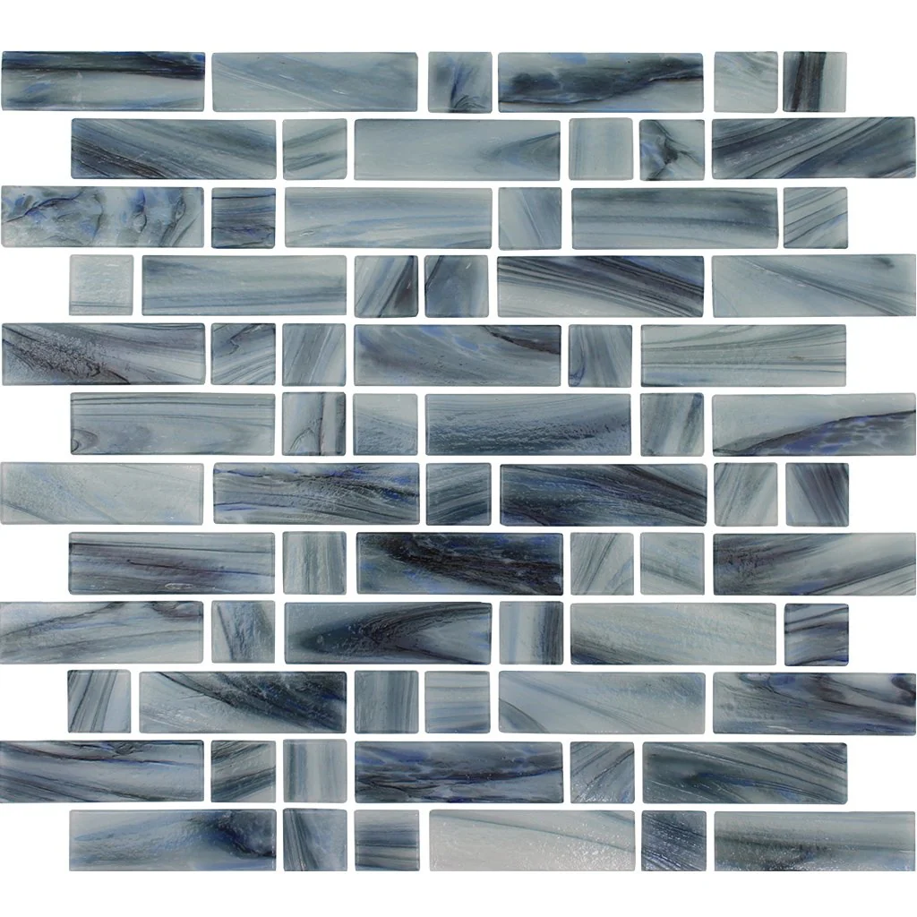 Biscay, Mixed Linear - Glass Tile