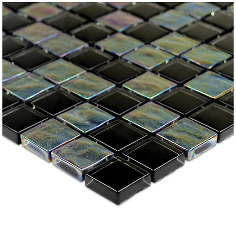Black, 1" x 1" - Glass Tile - Image 7