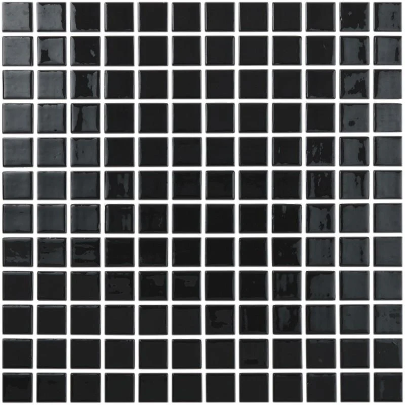 Black, 1" x 1" - Glass Tile