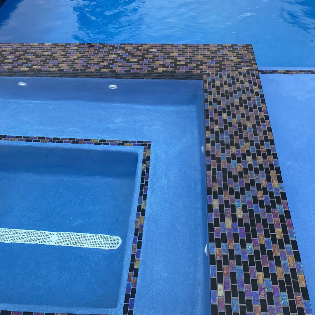 Black, 1" x 2" - Glass Tile - Image 3
