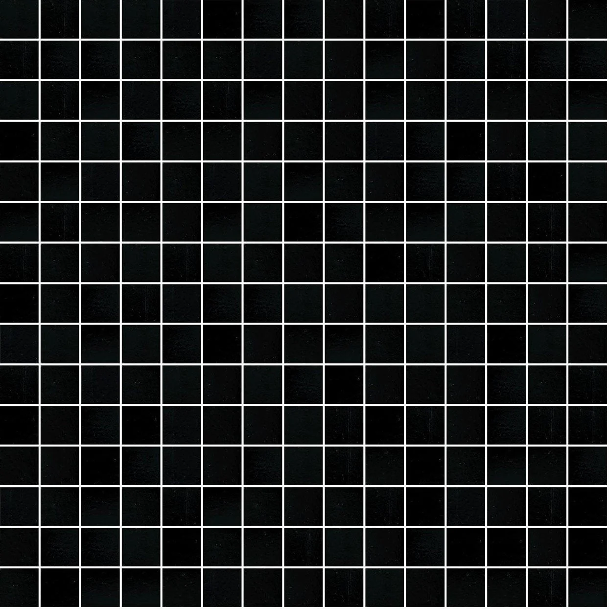 208 Black, 3/4" x 3/4" - Glass Tile - Image 3
