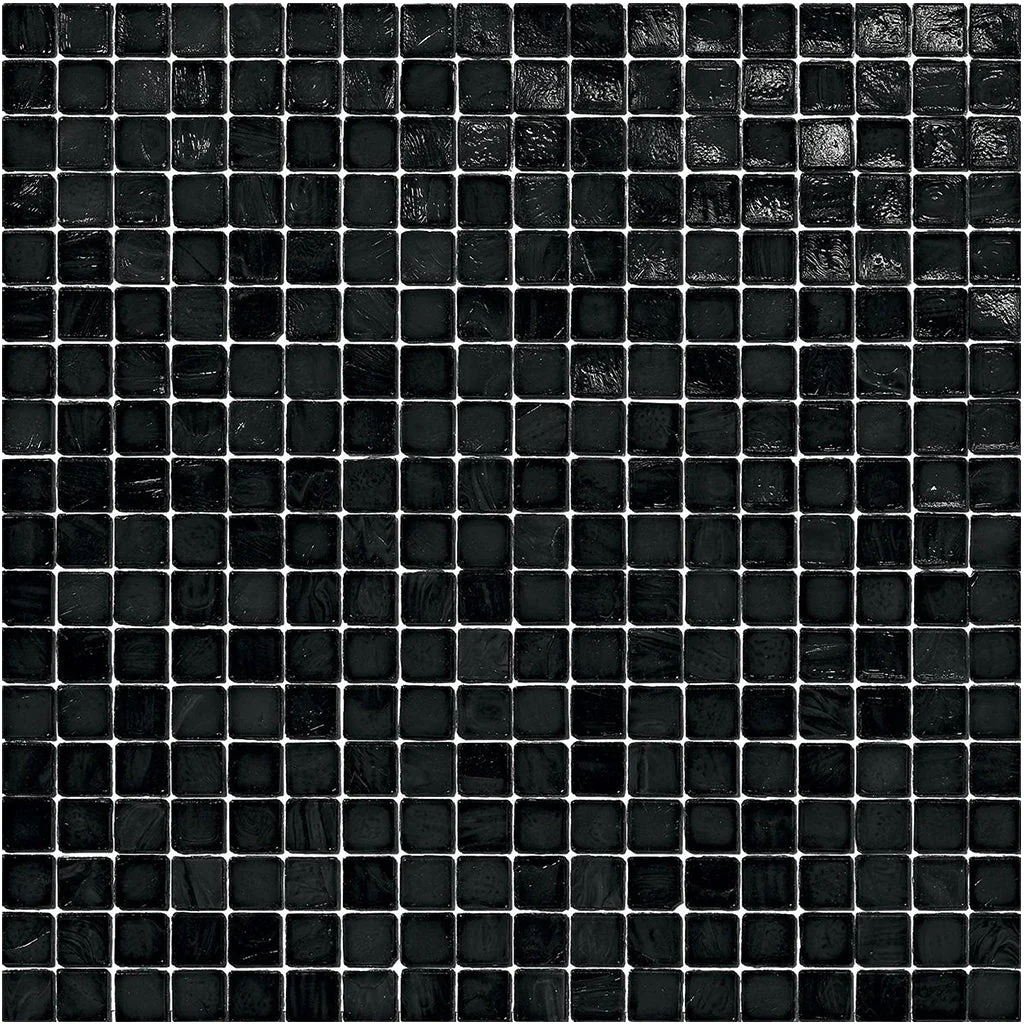 Black , 5/8" x 5/8" - Glass Tile