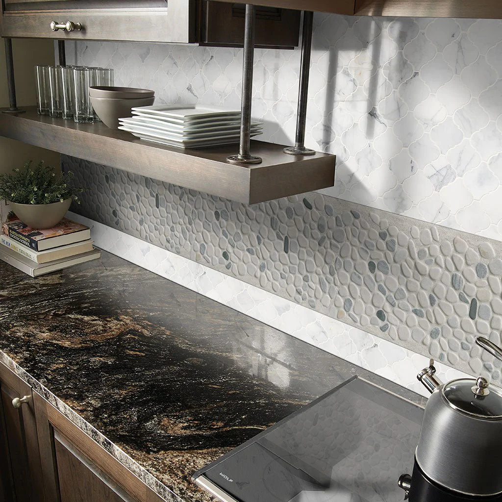 Black and White - Pebble Tile - Image 3