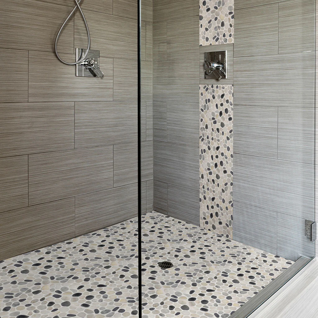 Black and White - Pebble Tile - Image 4