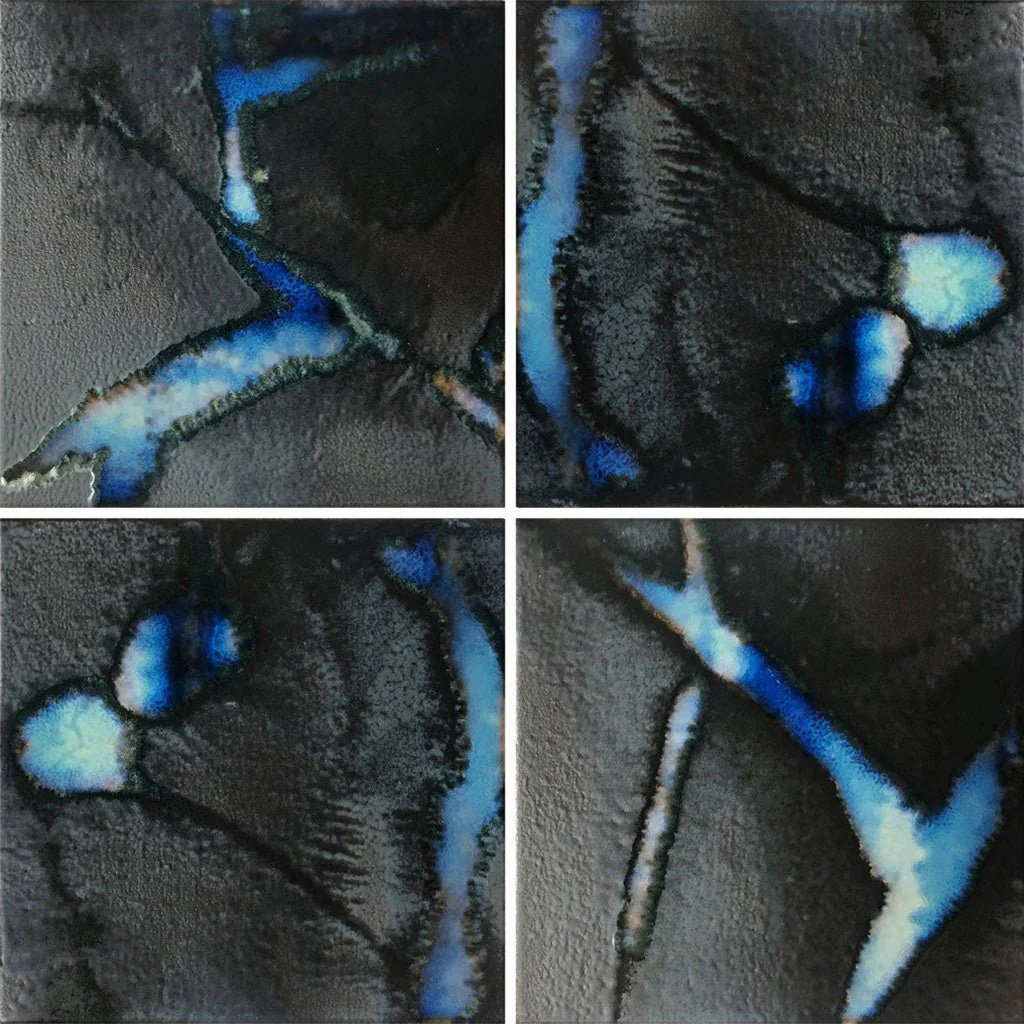 Black Galaxy, 6" x 6" - Porcelain Pool Tile