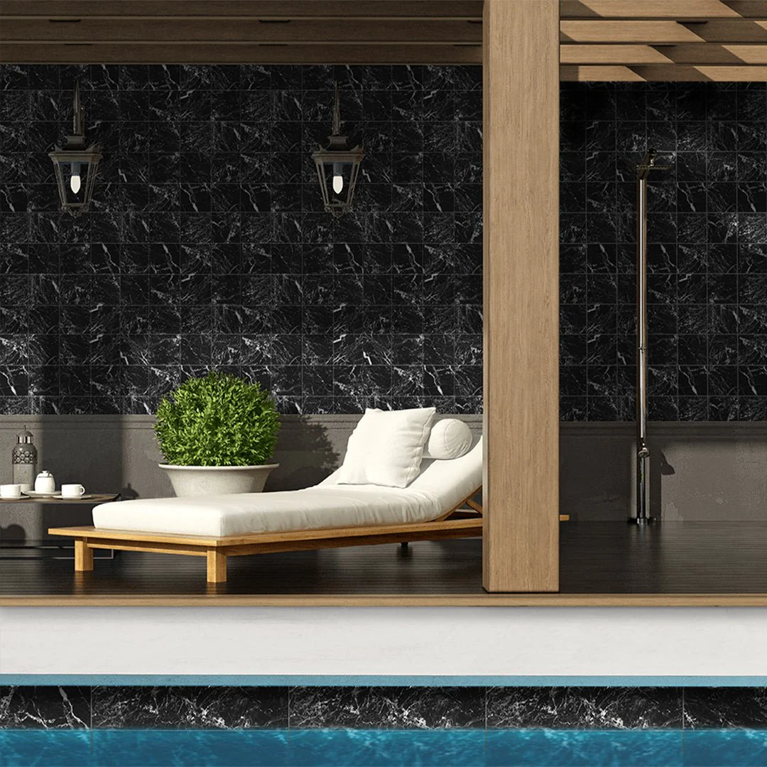 Black Glossy, 6" x 24" - Porcelain Tile - Image 2