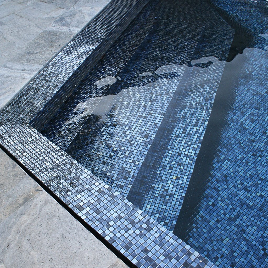 Black Iridescent, 1" x 1" - Glass Tile - Image 4
