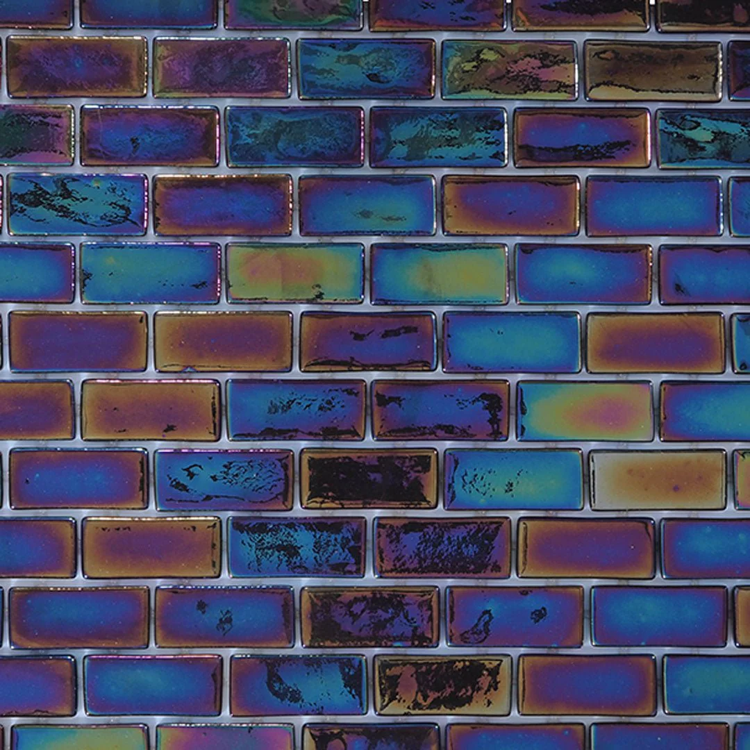 Black Pearl, 1" x 2" - Glass Tile - Image 3