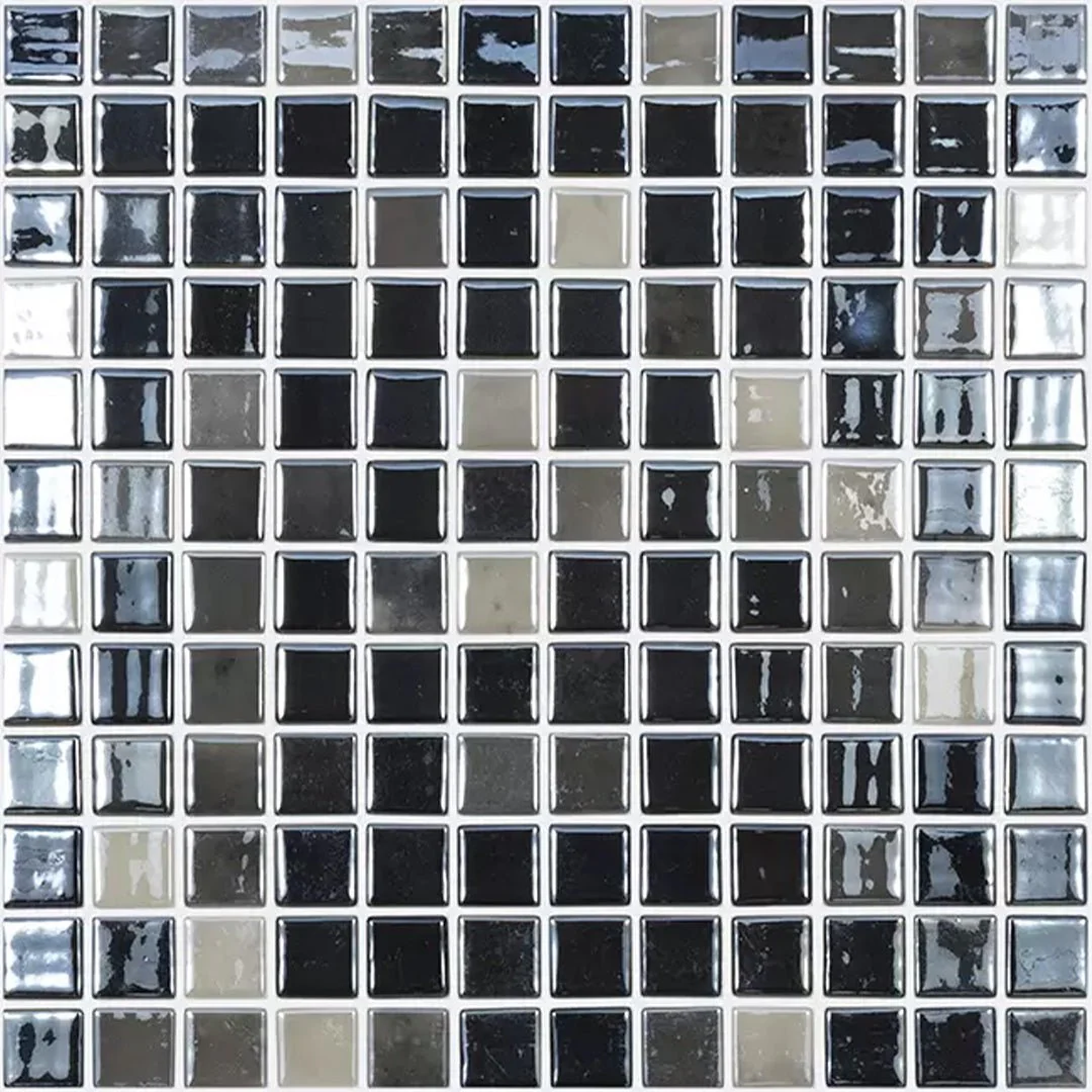 Black Velvet, 1" x 1" - Glass Tile