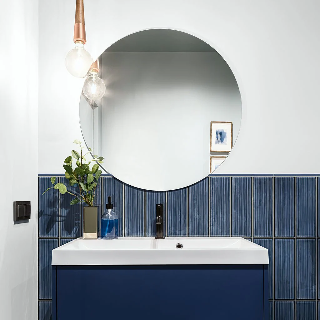 Blu Groove, 4" x 12" - Porcelain Tile - Image 2