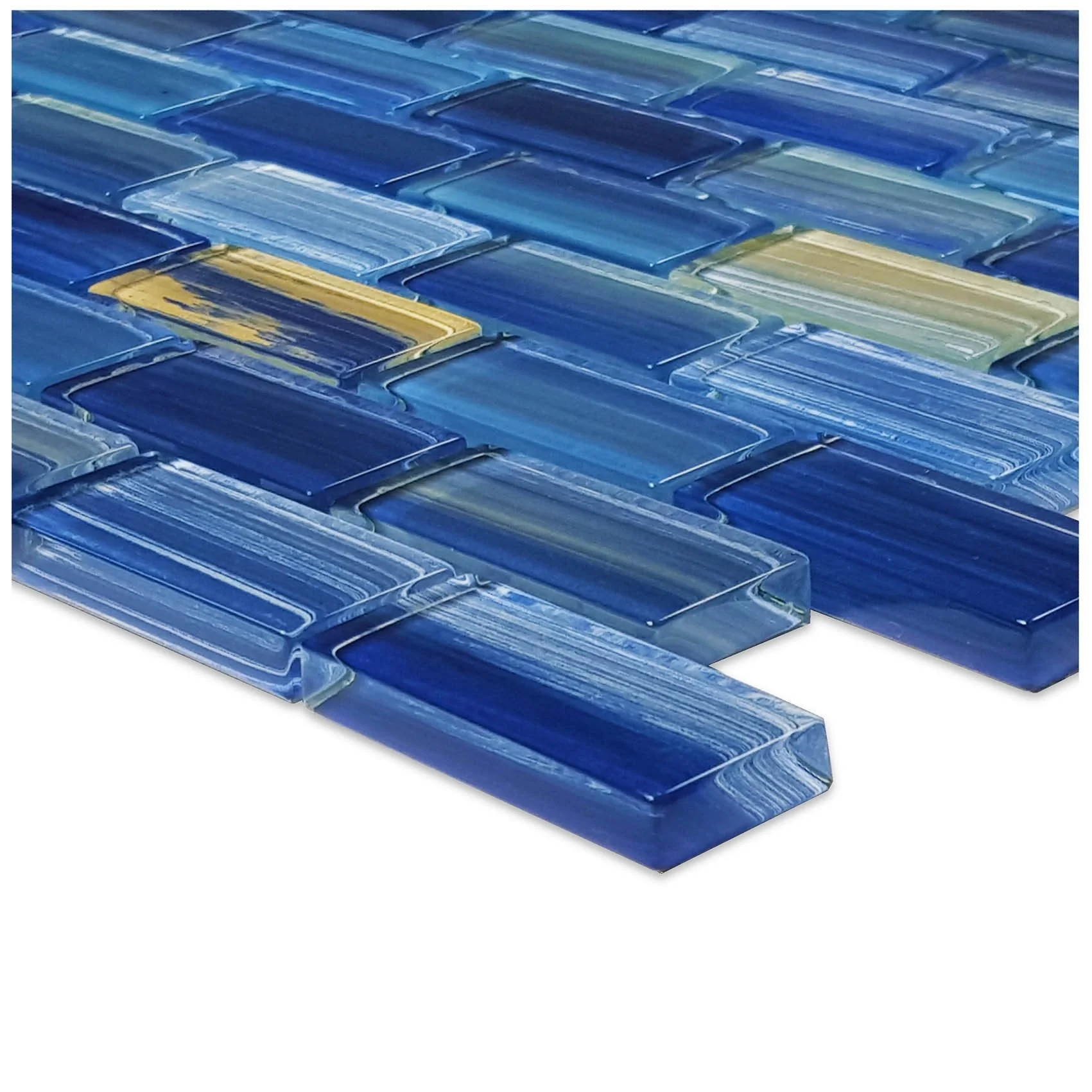 Blue, 1" x 2" - Glass Tile - Image 4