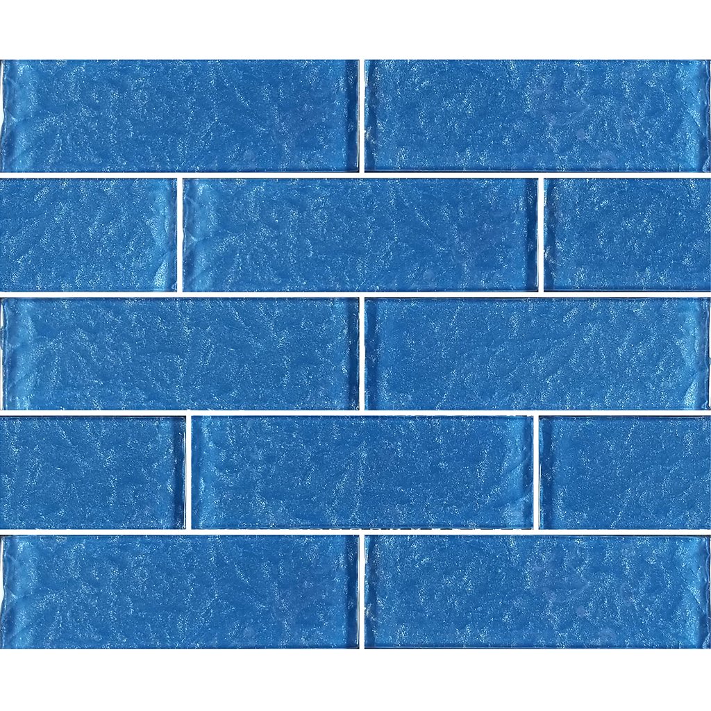 Blue, 2" x 6" - Glass Tile
