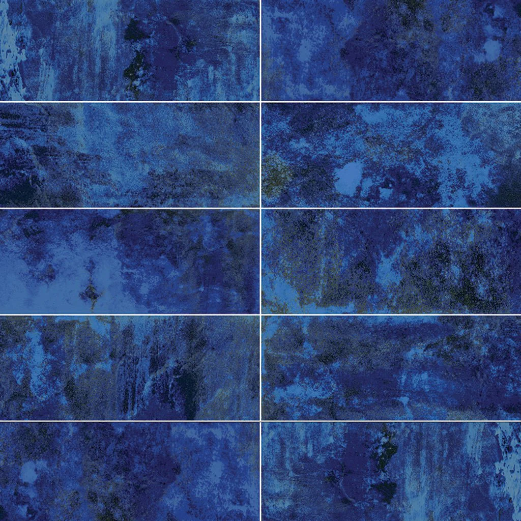 Blue, 6" x 20" - Porcelain Tile