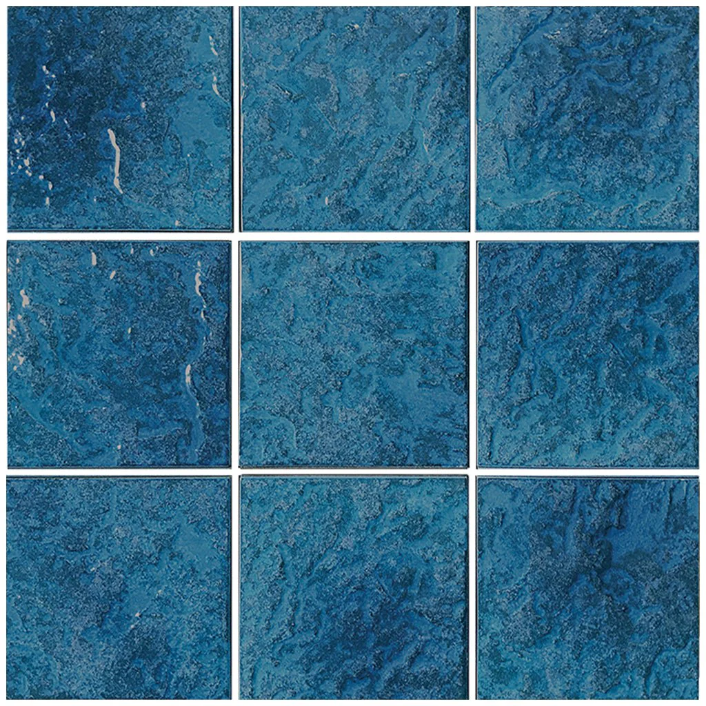 Blue, 6" x 6" - Porcelain Pool Tile - Image 2