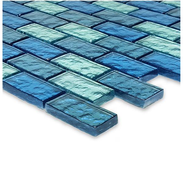 Blue Blend, 1" x 2" - Glass Tile - Image 6