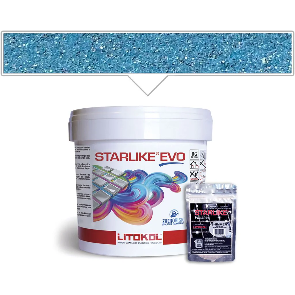 Blue Denim EVO 340, 5.5lb Pail - Tile Grout - Image 3