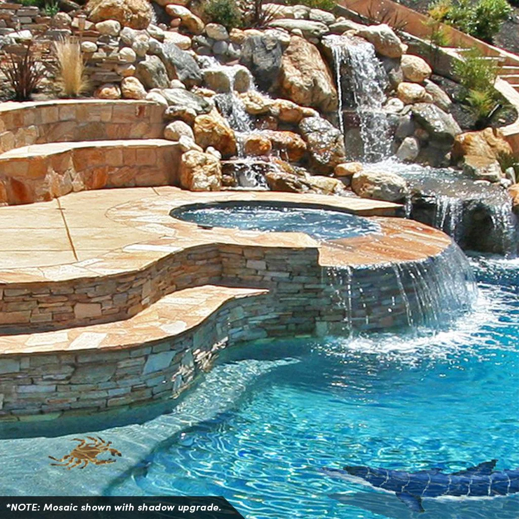 Blue Dolphin-B - Pool Mosaic - Image 2