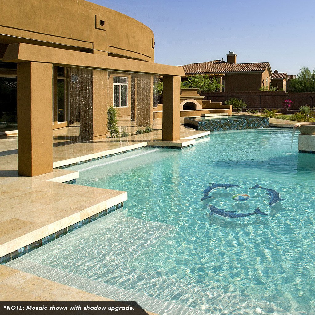 Blue Dolphin-B - Pool Mosaic - Image 5