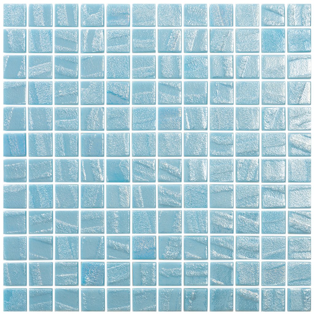 Laguna Fire Blue, 1" x 1" - Glow in the Dark Glass Tile