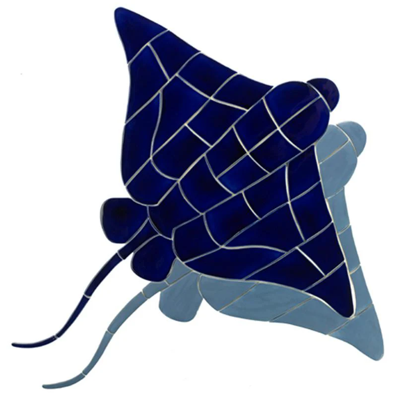 Blue Ray w/Shadow - Pool Mosaic