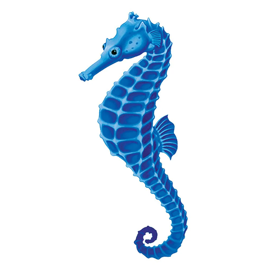 Blue Seahorse - Pool Mosaic