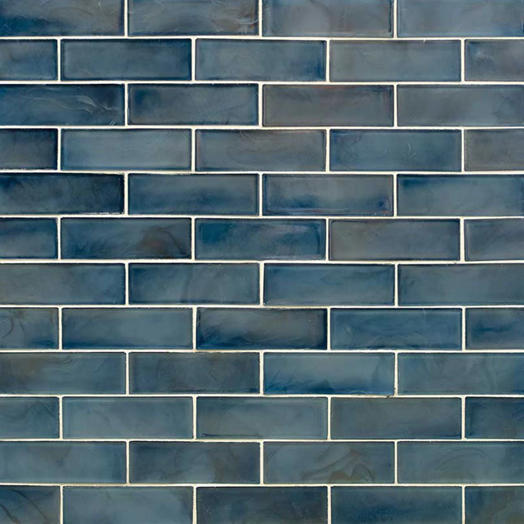 Blue Shimmer, 2" x 6" - Glass Tile - Image 5