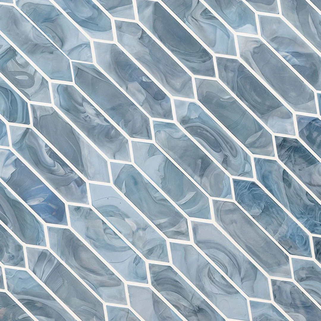 Blue Shimmer Picket - Glass Tile - Image 4