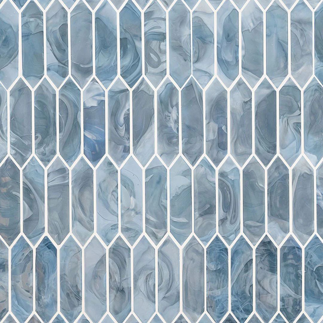 Blue Shimmer Picket - Glass Tile - Image 5