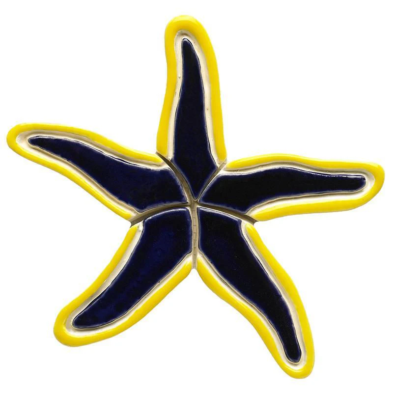 Blue Starfish - Pool Mosaic