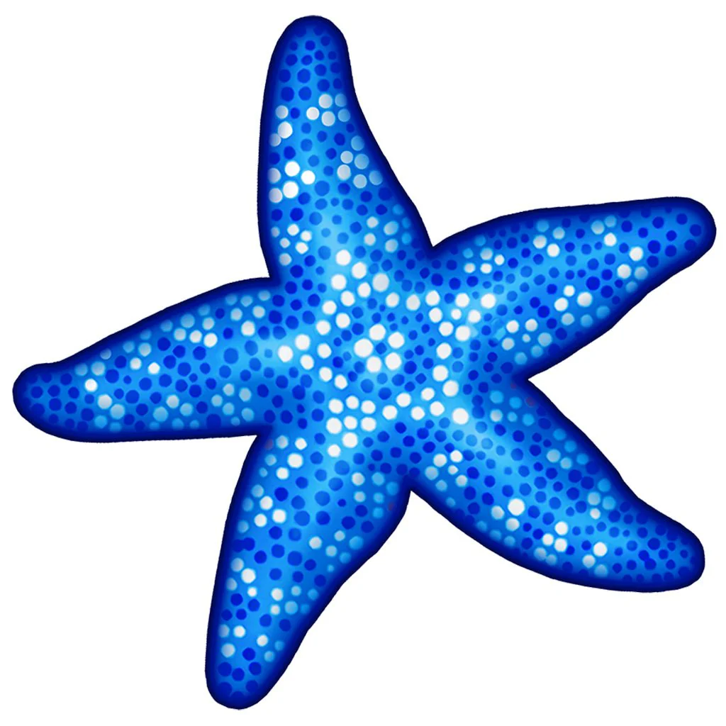 Blue Starfish - Pool Mosaic