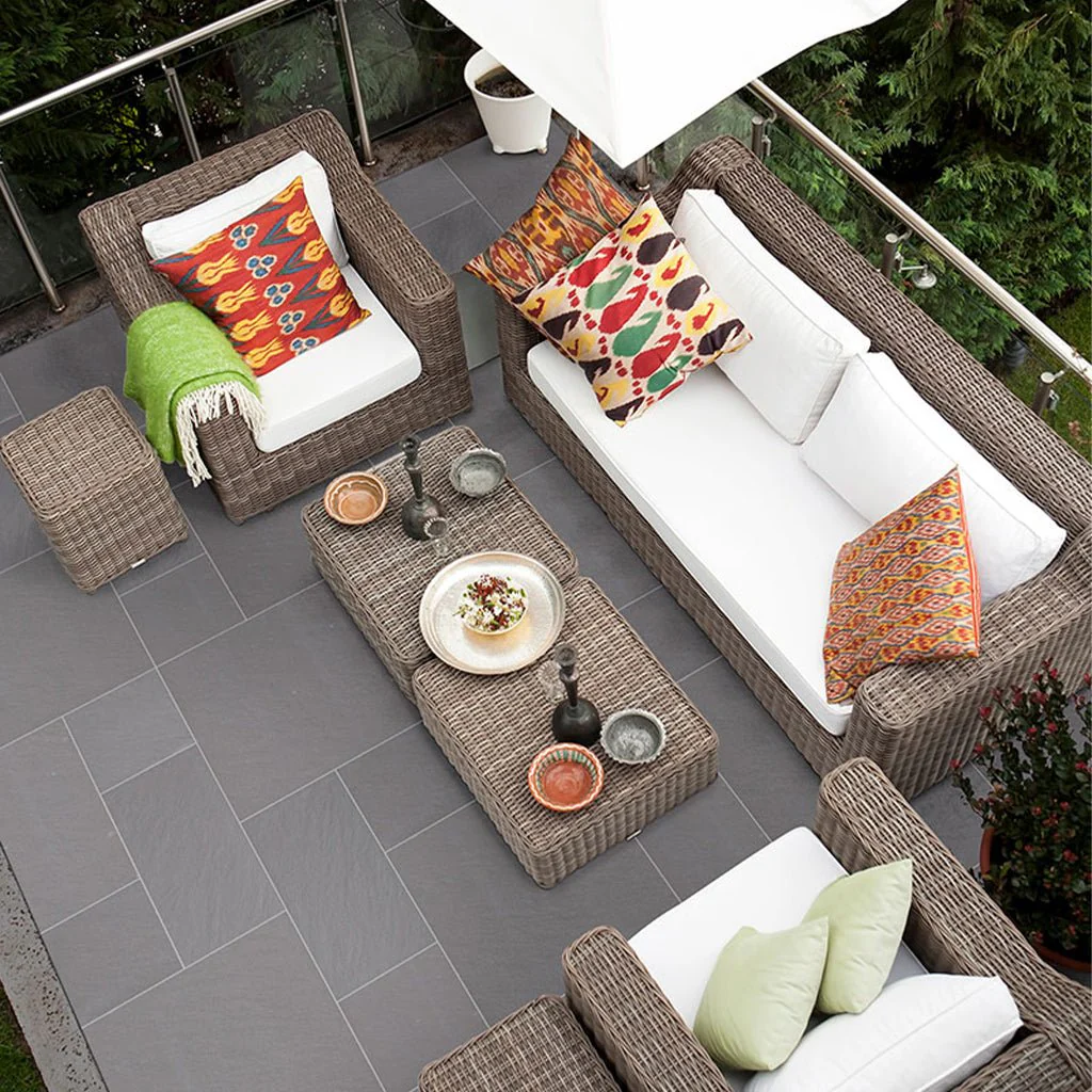 Blue Stone Pattern, 24" x 24" - 2CM Outdoor Porcelain Paver - Image 2