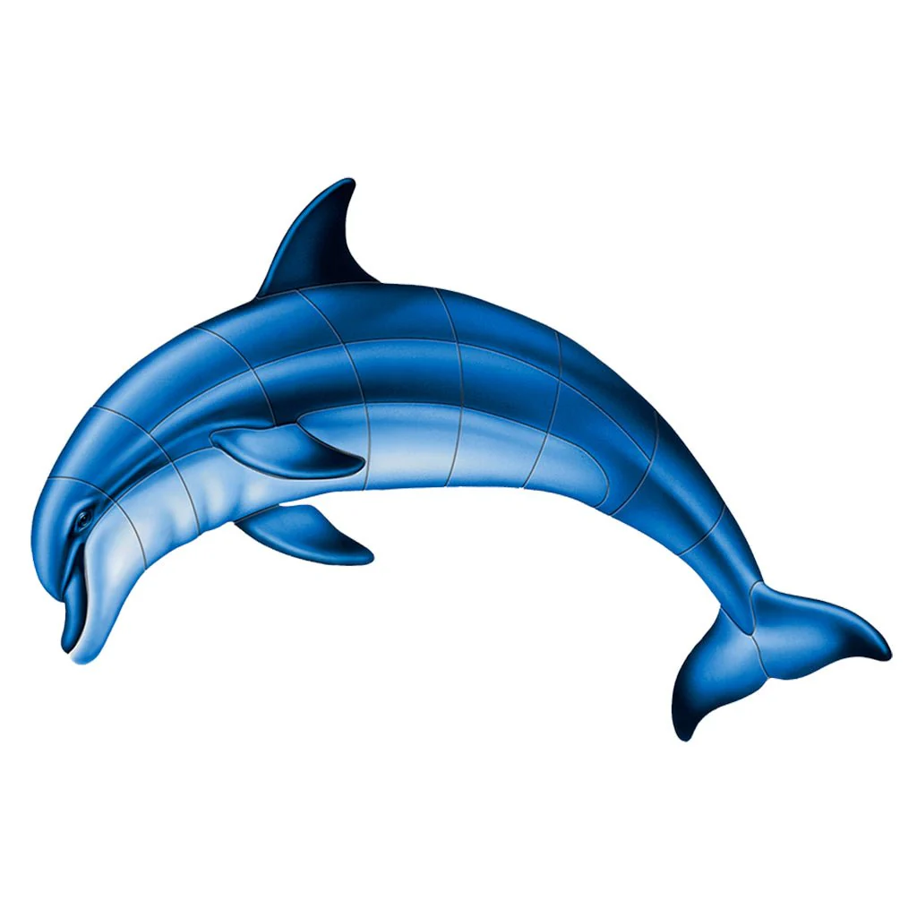 Bottlenose Dolphin-A - Pool Mosaic
