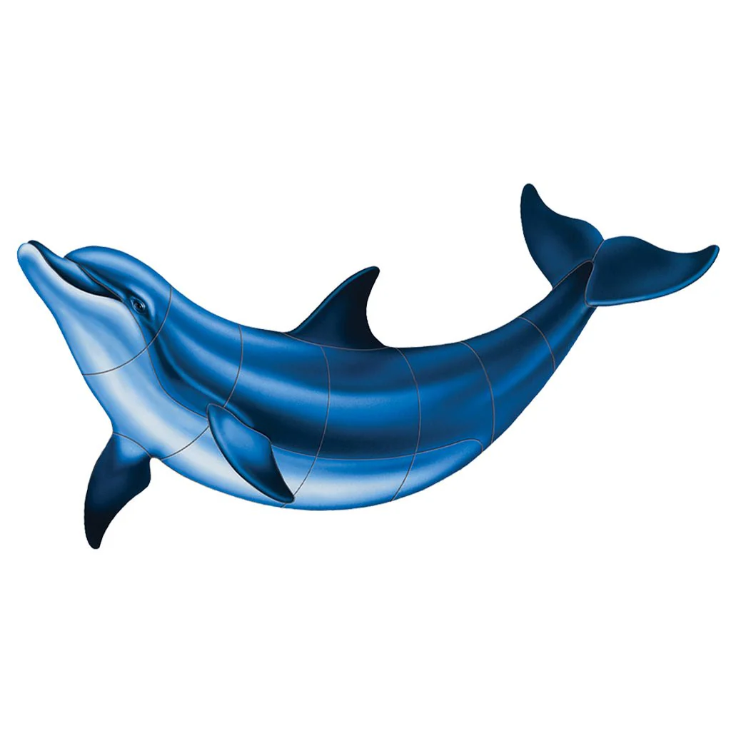 Bottlenose Dolphin-B - Pool Mosaic