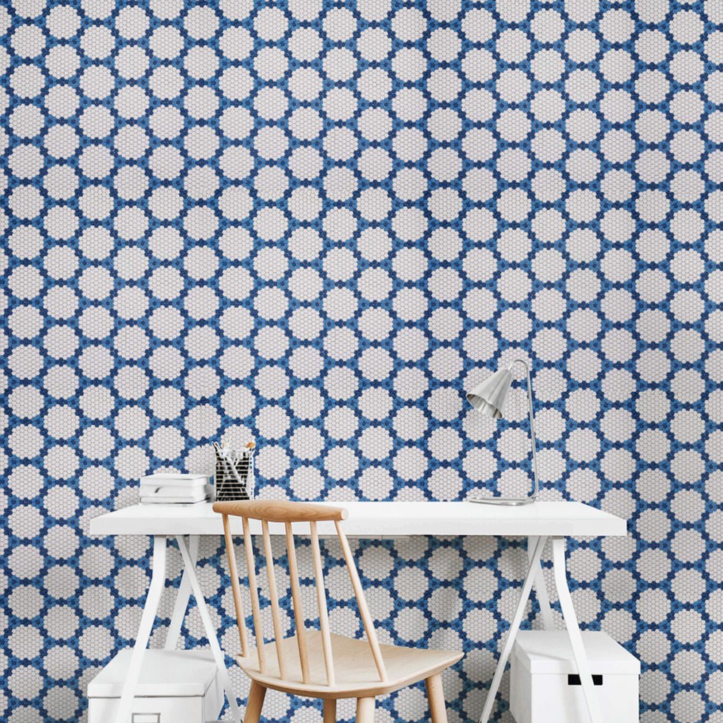 Bourges Coastal, Hexagon Mosaic - Glass Tile - Image 3